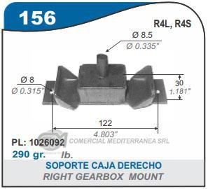 SOPORTE DE CAJA CAPEMI RENAULT 4/6 SOPORTE DE MOTOR DELANTERO AMBOS LADOS