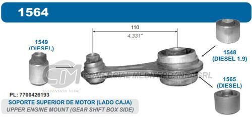 SOPORTE DE CAJA CAPEMI RENAULT KANGOO 1.9 D SOPORTE TENSOR TRASERO