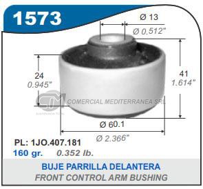 BUJE PARRILLA DELANTERA PARTE TRASERA VW NEW BEETLE