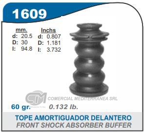 FUELLES DE TRANSMISION CAPEMI PEUGEOT 307 TOPE AMORTIGUADOR TRASERO