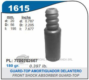 TOPES DE SUSPENSION CAPEMI RENAULT CLIO 1.4/KANGOO FUELLE AMORTIGUADOR DELANTERO