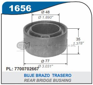 BUJES SUSPENSION RENAULT KANGOO TREN TRASERO