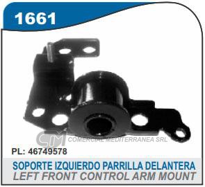 BUJE DE SUSPENSION CAPEMI FIAT PALIO FIRE/SIENA FIRE/IDEA BUJE PARRILLA DELANTERA IZQU