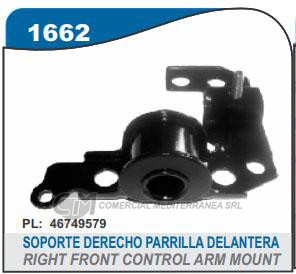 BUJE DE SUSPENSION CAPEMI FIAT PALIO FIRE/SIENA FIRE/IDEA BUJE PARRILLA DELANTERA DERE