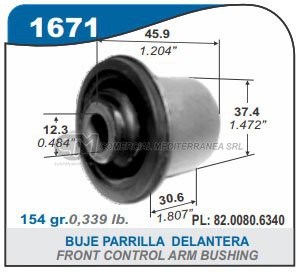 BUJE PARRILLA DELANTERO RENAULT LOGAN.SANDERO 