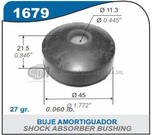 BUJE AMORTIGUADOR FORD F100.F1000 