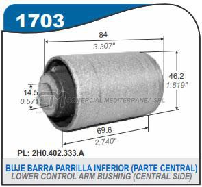 BUJE DE SUSPENSION CAPEMI VOLKSWAGEN AMAROK BUJE PARRILLA INFERIOR CENTRAL