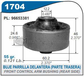 BUJE PARRILLA DELANTERA CAPEMI CHEVROLET AVEO 