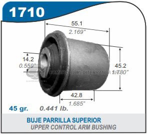 BUJE PARRILLA SUPERIOR CAPEMI NISSAN FRONTIER/NP 300 