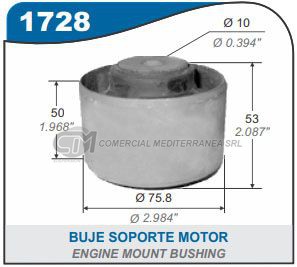 BUJE SOPORTE MOTOR CHEVROLET CORSA.COMBO . SUZUKI FUN 