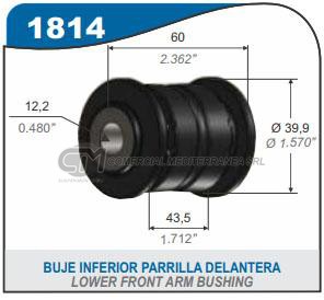 BUJE PARRILLA DELANTERA PARTE DELANTERA CHEVROLET SONIC.ONIX.COBALT.PRISMA 