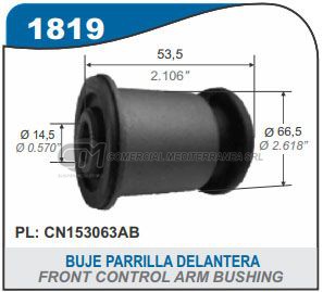 BUJE PARRILLA DELANTERA CAPEMI FORD ECOSPORT/FIESTA KINETIC DESIGN 
