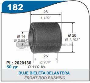 BUJE BIELETA DELANTERA CAPEMI IKA TORINO / RAMBLER 