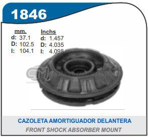CAZOLETA DE SUSPENSION CAPEMI TOYOTA ETIOS/YARIS DELANTERA SIN RODAMIENTO