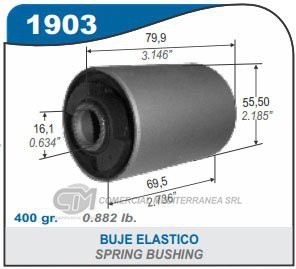 BUJES DE SUSPENSION CAPEMI KIA PREGIO BUJE ELASTICO TRASERO