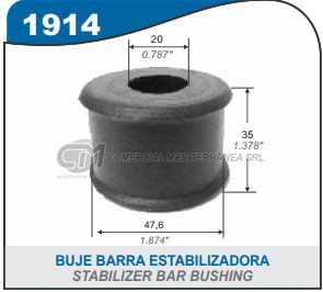 BUJE BARRA ESTABILIZADORA DELANTERA IVECO DAILY 