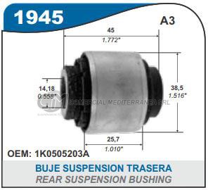 BUJES SUSPENSION VW VENTO.SCIROCCO.TIGUAN.PASSAT