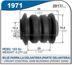 BUJE DE SUSPENSION CAPEMI RENAULT KWID BUJE PARRILLA DELANTERA PARTE ANTERIOR