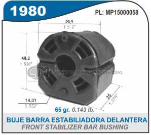 BUJE DE SUSPENSION CAPEMI FIAT ARGO/CRONOS BUJE BARRA ESTABILIZADORA DELANTERA