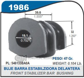 BUJE DE SUSPENSION CAPEMI NISSAN KICKS 17/../MARCH/VERSA 12/.. BUJE BARRA ESTABILIZADO