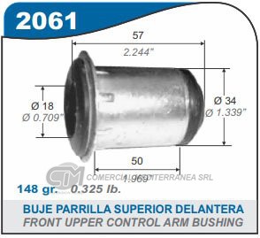 BUJES DE SUSPENSION CAPEMI MAZDA