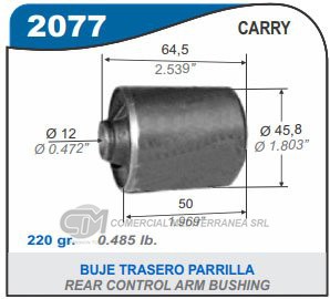 BUJE DE SUSPENSION CAPEMI SUZUKI CARRY 96/02 BUJE PARRILLA TRASERA