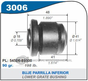 BUJE DE SUSPENSION CAPEMI MITSUBISHI MONTERO / NISSAN PATHFINDER / SSANGYONG MUSSO BUJ