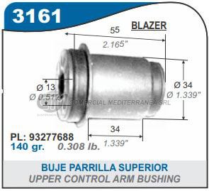 BUJE PARRILLA SUPERIOR CHEVROLET BLAZER/S10