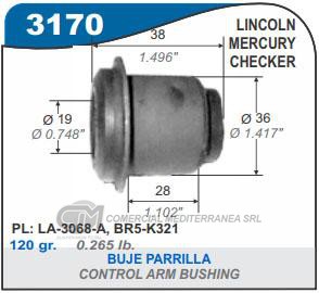 BUJES DE SUSPENSION CAPEMI FORD AMERICANOS