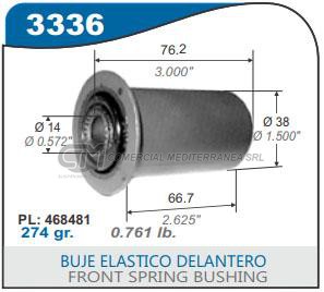 BUJE ELASTICOCHEVROLET S10