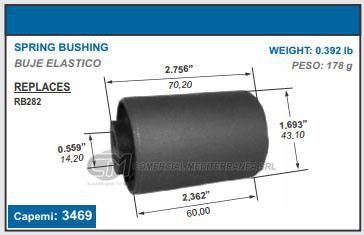 BUJES DE SUSPENSION CAPEMI NISSAN TITAN BUJE ELASTICO
