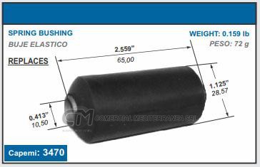 BUJES DE SUSPENSION CAPEMI NISSAN BUJE ELASTICO