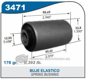 BUJES DE SUSPENSION CAPEMI NISSAN BUJE ELASTICO