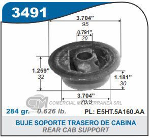 BUJE DE SUSPENSION CAPEMI VOLKSWAGEN CAMIONES / FORD CARGO BUJE SOPORTE TRASERO DE SUS