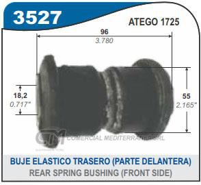 BUJE DE SUSPENSION CAPEMI MERCEDEZ BENZ ATEGO 1725 2008/..