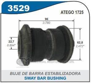 BUJE DE SUSPENSION CAPEMI MERCEDEZ BENZ ATEGO 1725 2008/..