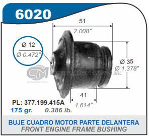 BUJES SUSPENSION FORD GALAXY. VW GOL. QUANTUM. S