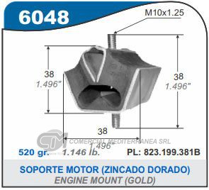 SOPORTE DE MOTOR CAPEMI VW GACEL/SENDA/SAVEIRO SOPORTE DE MOTOR