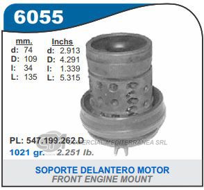 SOPORTE DE CAJA CAPEMI VW POLO/GOLF/CADDY/POINTER SOPORTE DE MOTOR DELANTERO