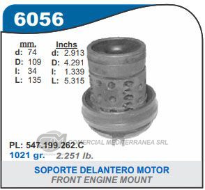 SOPORTE DE CAJA CAPEMI VW POLO/GOLF/CADDY/POINTER SOPORTE DE MOTOR DELANTERO