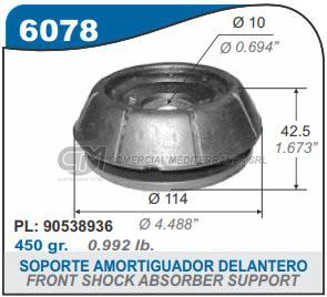 CAZOLETA SUSPENSION CHEVROLET CORSA II . ASTRA . MERIVA . VE