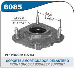 CAZOLETA SUSPENSION FORD ECOSPORT.FIESTA 03.12 SIN RODAMIENT