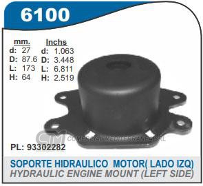 SOPORTE DE MOTOR CAPEMI CHEVROLET CORSA II/MERIVA 1.7 D SOPORTE DE MOTOR LADO IZQUIE