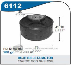 BUJE DE SUSPENSION CAPEMI FIAT IDEA 06/.. BUJE BIELETA DE MOTOR