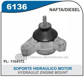 SOPORTE DE MOTOR CAPEMI FORD FOCUS 1.8-2.0 16V-1.8 TDI 99/08 SOPORTE HIDRAULICO DE M