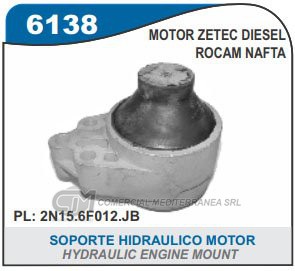 SOPORTE DE MOTOR CAPEMI FORD ECOSPORT/FOCUS MOTOR ZETEC ROCAM SOPORTE HIDRAULICO DEL