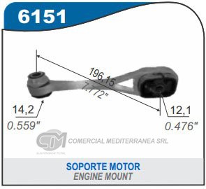 SOPORTE DE MOTOR CAPEMI RENAULT CLIO II/KANGOO/MEGANE/SCENIC 1.6 8V K7M-1.6 16V K4M