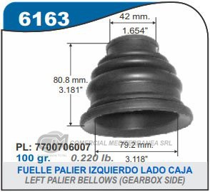 FUELLE DE TRANSMISION CAPEMI RENAULT LOGAN/SANDERO/SYMBOL/KANGOO II 1.5 DCI FUELLE PALIER