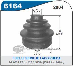 FUELLE DE TRANSMISION CAPEMI TOYOTA HILUX 01-.. FUELLE TRANSMISION LADO RUEDA
