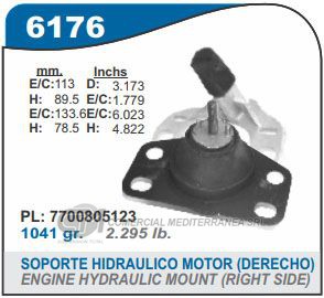 SOPORTE DE MOTOR CAPEMI RENAULT CLIO/EXPRESS 1.4-1.9 D SOPORTE HIDRAULICO DE MOTOR L